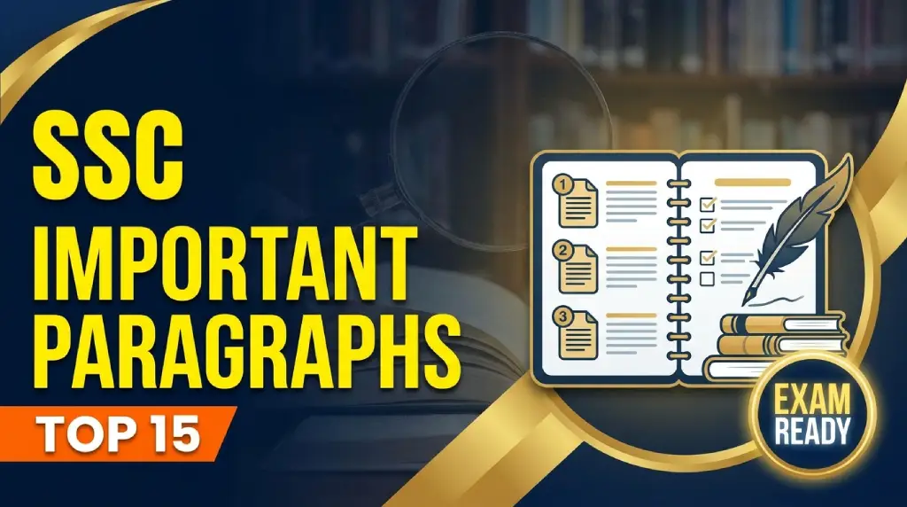 SSC Important Paragraphs for Class 9–10
